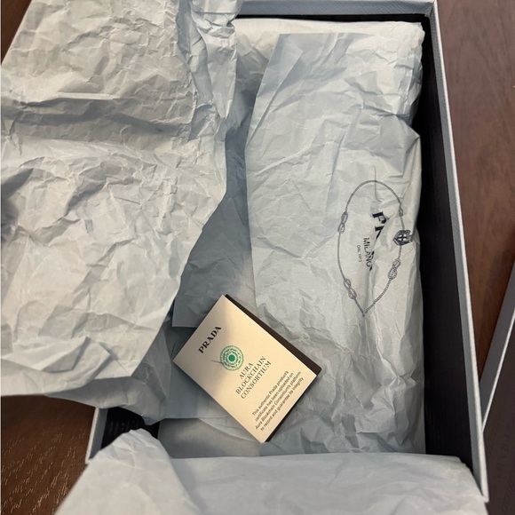 Prada Diagram Slide Sandal BLACK, Size 5US / 35EU - Picture 10 of 13